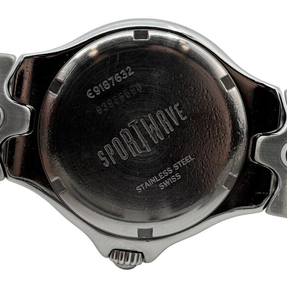 Ebel Sportwave Men's 36mm Stainless Steel Black Dial Swiss Watch Ref: E9187632! - Picture 9 of 10